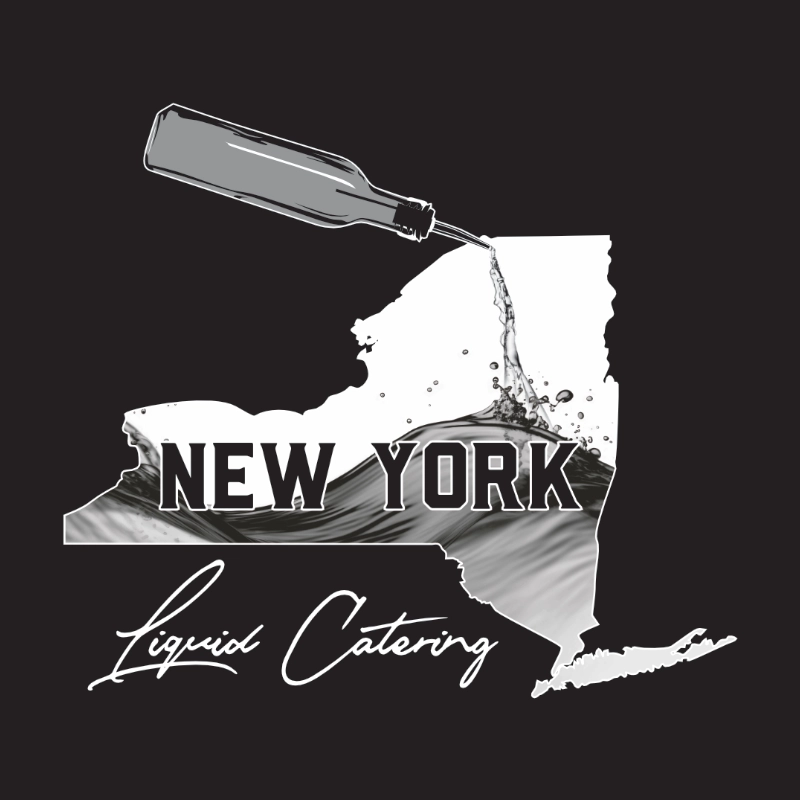 Proposed full-back apparel graphic for New York Liquid Catering
